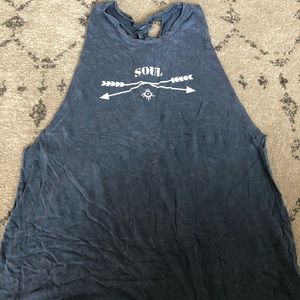 Soulcycle tank with braided back - M